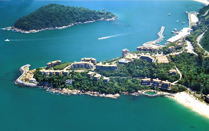Vista aérea do Porto Real Resort, na Costa Verde, em Mangaratiba